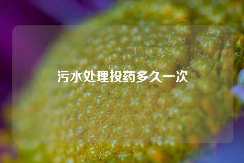 污水处理投药多久一次