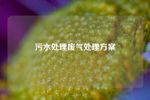 污水处理废气处理方案