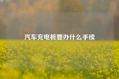 汽车充电桩要办什么手续