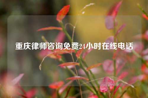 重庆律师咨询免费24小时在线电话