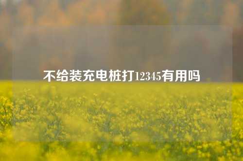 不给装充电桩打12345有用吗