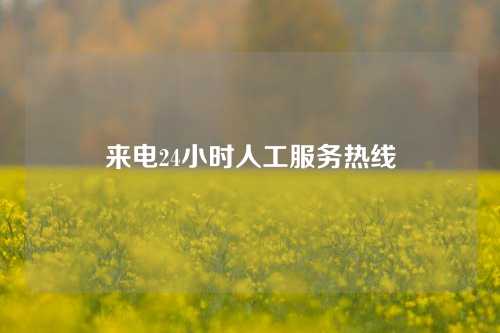 来电24小时人工服务热线