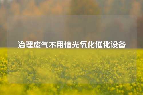 治理废气不用恼光氧化催化设备